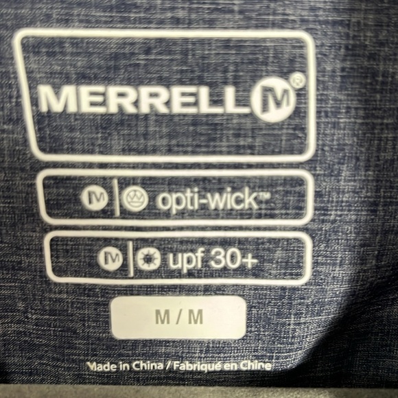Merrell button down optiwick shirt - Picture 3 of 12